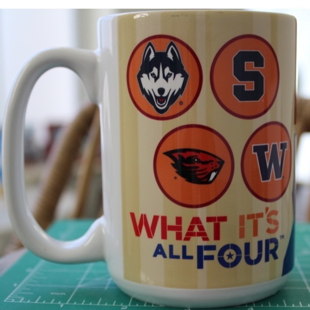NCAA 2016 Womens Final Four Indianapolis‎ Coffee Mug UConn Syracuse OSU UW 15oz
